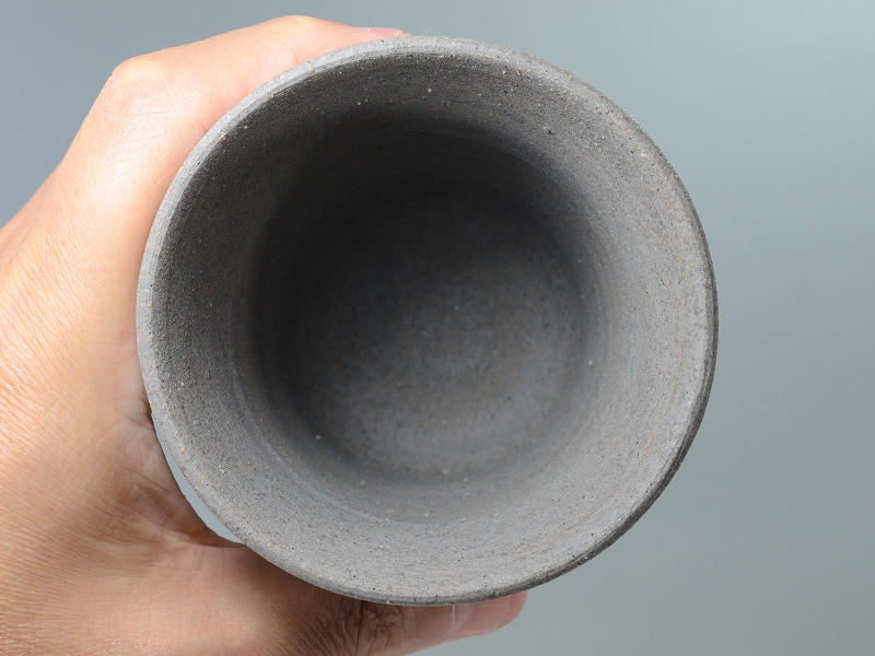 25131]青備前焼酎杯（渡邊琢磨）｜備前焼わかくさ